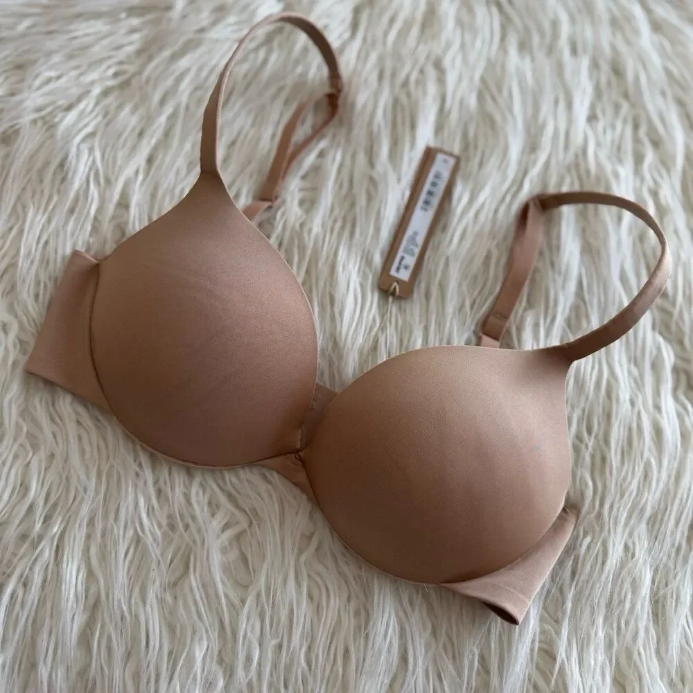 Skims Ultimate Push up Plunge Bra Clay Size 30C - Picture 4 of 8